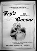 Old Antique Print Frys Pure Concentrated Cocoa Brussels Exhibition 1897 19th