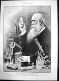 Antique Old Print Cadburys Cocoa Essence Analyst Comparing Ingredients 1890