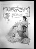 Antique Old Print Huntley & Palmers Dessert Wafers Triumph Fine Biscuits 1905