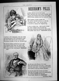 Antique Old Print Beechams Pills Little Child Lay Bed Pain Certain Cure 1890