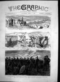 Antique Old Print Zulu War Natal Naval Contingent Parade Fort Bengough 1879