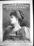Antique Old Print United Kingdom Tea Company Premier Tea Merchants World 1893
