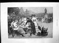 Antique Print Antwerp Exhibition Flower Market Place Verte Whitsuntide 1894
