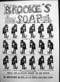 Old Antique Print Brookes Monkey Brand Soap Monkeys Hing Clean Pans 1890 19th