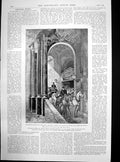 Original Old Antique Print Imperial Wedding St Petersburg Winter Palace 1894