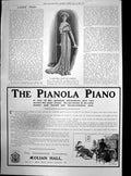 Antique Print Directoire Gown For Evenings Pianola Piano Orchestrelleco1909