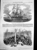Old Antique Print Artemisia Emigrants On Board Bound New South Wales 1848 19th