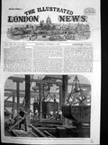 Antique Old Print London Chatham Dover Railway Bridge Works Blackfriars 1863