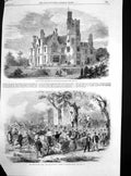 Old Antique Print Riots New York Lynching Negro Manor Heath Halifax 1863 19th