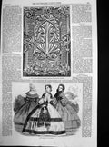Antique Old Print Book Cover Formed Martins Ceramic Papier Mache Process 1860