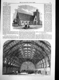 Antique Old Print Shed Artillery Volunteers Heckmondwyke Church Windsor 1867