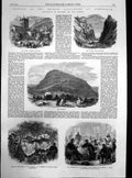 Antique Old Print British Association Birmingham Wrekin Malvern Wytch 1865 19th