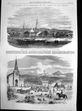 Antique Print Capture Rev Volkner Opotiki Dance Pai Maribe New Zealand 1865