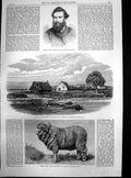Antique Print Murder Rev Volkner Merino Ram Capt Levy Schooner Eclipse1865 19th