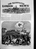 Original Old Antique Print Assault Fort Wagner Charleston Harbour 1863 19th