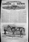 Original Old Antique Print Stockwell Winner 2000 Guineas Stakes Newmarket 1852
