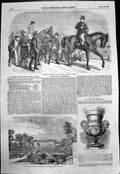 Antique Old Print Stockwell Winner St Leger Glossop Hall Duke Norfolk 1852 19th