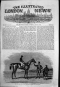 Original Old Antique Print Epsom Races Daniel O'Rourke Winner Berby Stakes 1852