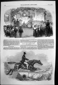 Antique Old Print Christmas Vintry Ward Schools Jump 26 Ft Kensal Green 1852