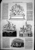 Antique Old Print Goodwood Cup Stewards Cup Orphanage Asylum Baldovan 1853 19th