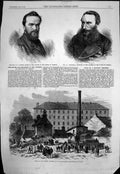 Old Antique Print Mover Seconder House Commons Accident Kelvinbridge 1869 19th
