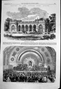 Antique Print Opening Baxter Park Dundee Pavilion Freedom Earl Russell 1863