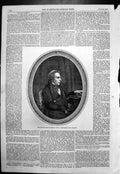 Old Antique Print Late Mr Douglas JerrWriter Photograph Dr Diamond 1857 19th