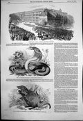 Antique Print Grand Parade Berlin Vicar Empire Cobra Elliotts Mungous 1848 19th