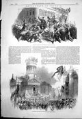 Antique Print Revolution Prussia Solemnities Dead Neuen Kirche Berlin 1848 19th