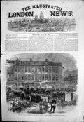 Antique Old Print Austrian Cuirassiers Haynau Regiment Passing Frankfort 1866