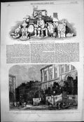 Old Mexican Antiquities Pall Mall Buildings Threadneedle Street 1855 Victorian