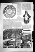 Antique Old Print Indiarubber WaterproWorks Stepney Tinline Testimonial 1855