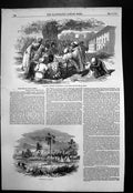 Antique Old Print Palaver Governor Gambia King Combo Encampment Jaswong 1851