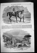 Antique Print Landgrave Winner Cambridge Stakes Glen Tilt Marble Lodge 1850
