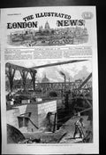 Old Antique Print Progress Thames Embankment Arundel Street Strand 1866 19th