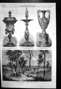 Old Print Bremer Railway Bridge Queensland Testimonial J O'Shannassy1868 19th