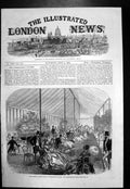 Antique Old Print Queens Garden Party Buckingham Palace Drawing Room Tent1868