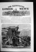 Original Old Antique Print Captain Moncrieffs Protected Barbette Gun 1868 19th