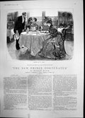 Antique Old Print New Prince Fortunatus W Small Wrote Letter Jim Waiter 1890