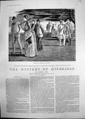 Old Antique Print Mystery Mirbridge Sir Richard Comforts Son Charles 1888 19th