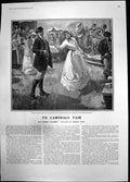 Antique Print To Camsdale Fair Lady Wanting John Try Shooting Gallery 1904 20th