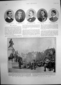 Antique Print Dukeduchess Cornwall Ottawa Honours Brave Maj Colin Dick1901 20th