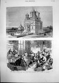 Antique Print Cathedral Arges Laugh Who Win Privy Council Court Appeal1882 19th