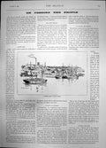 Antique Old Print Liebigs Extract Meat Co Works Fray Bentos Ship Passing 1896