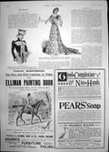 Antique Old Print Skating Costume Evening Dress Adamss Furniture Polish 1899