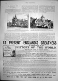 Antique Old Print Yorkshire College Leeds Caxton Convalescent Home Oxted 1894