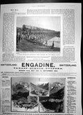 Antique Print Ambulance Train Tugela Bridge Engadine Switzerland Hotel1900 20th