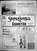 Antique Old Print Monte Carlo Advert Lea Perrins Sauce Melrose Whisky 1905 20th
