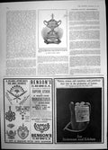 Antique Old Print Indian Motor Trophy Lemco Extract Bensons Jewellers 1905 20th