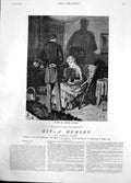Old Print Kit A Memory Arthur Hokins Man Asks Lady Loves Another Man1882 19th